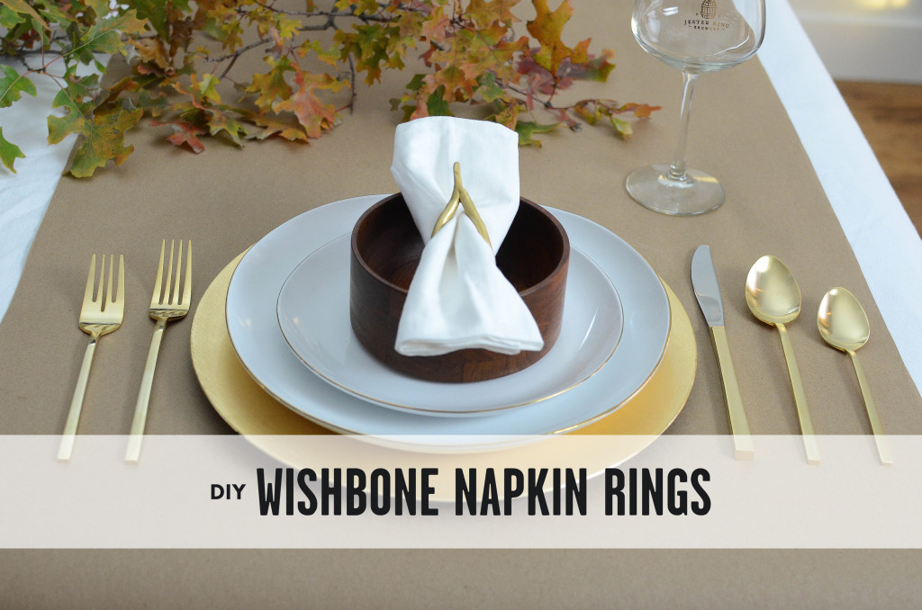 DIY Wishbone Napkin Rings