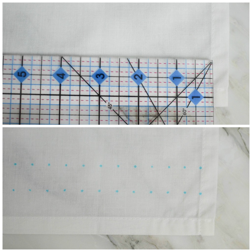 DIY Hand Stitched Napkins