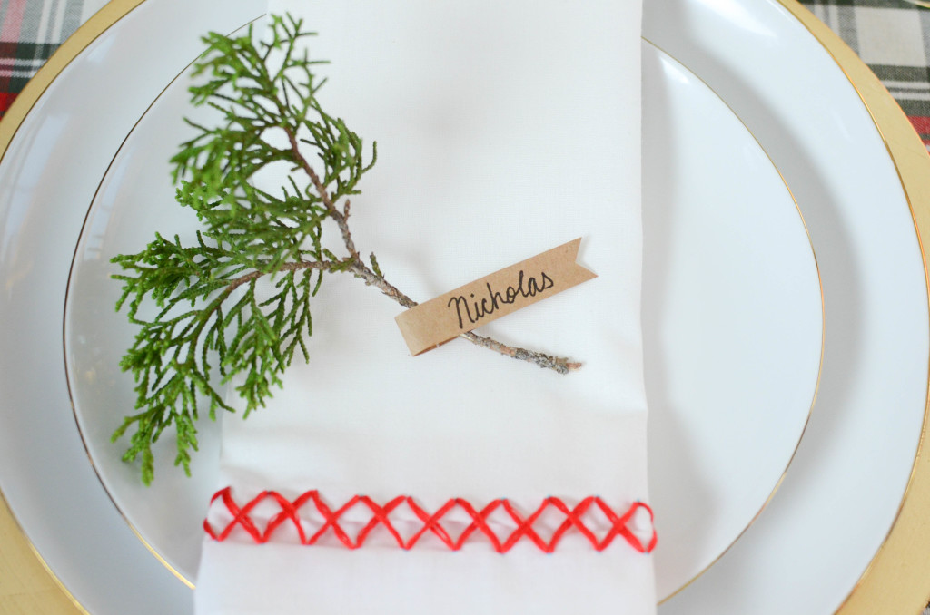 DIY Hand Stitched Napkins-3