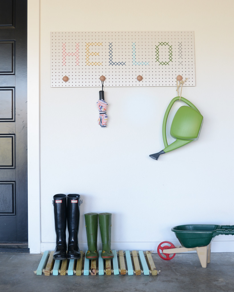 DIY Wooden Doormat-7